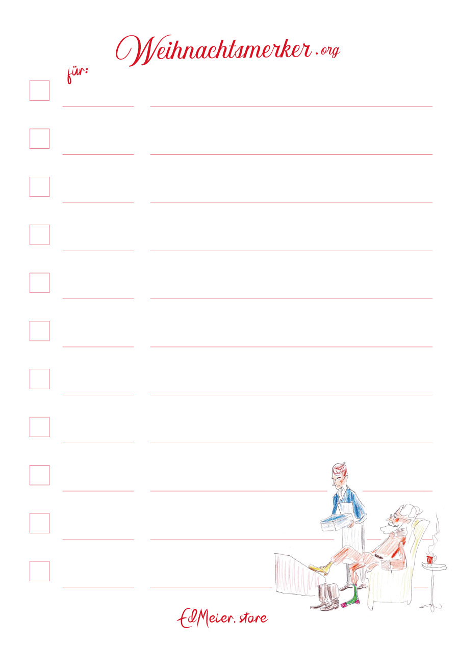 damit das Christkind niemanden vergisst